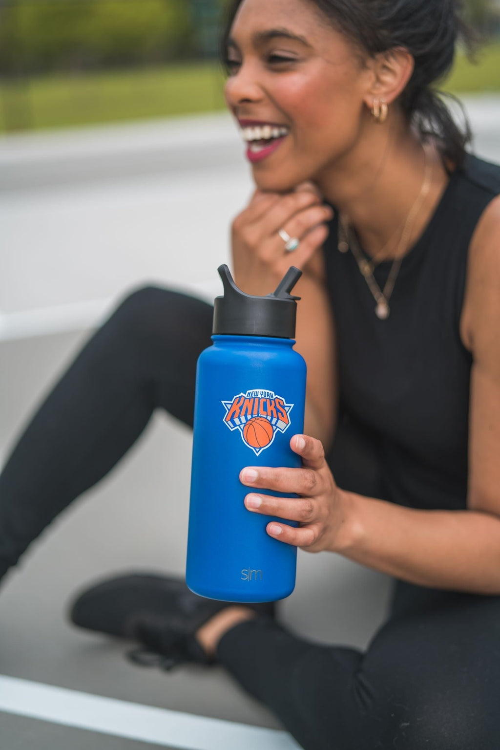 NBA Summit Water Bottle with Straw Lid - 32oz - Detroit Pistons