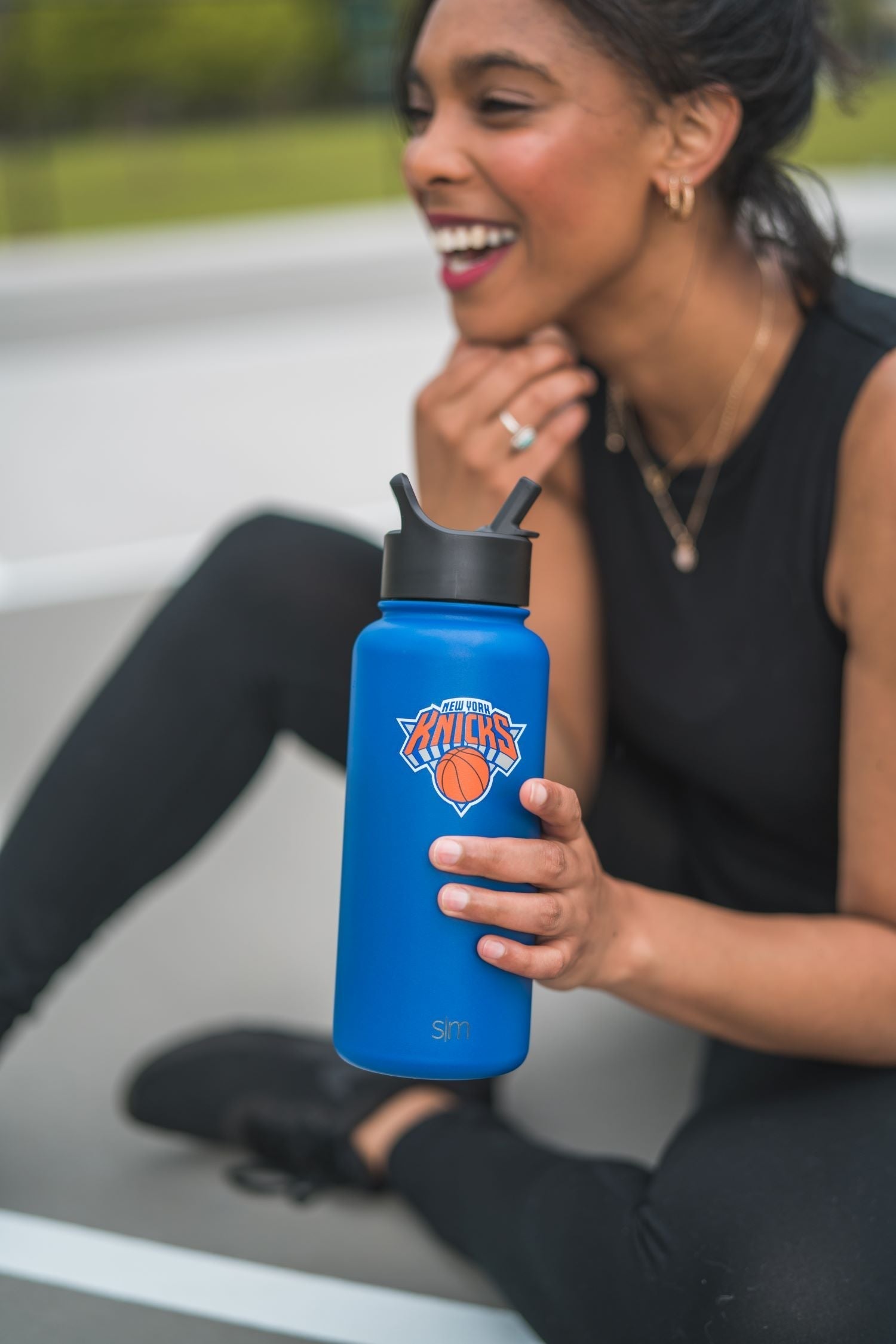 NBA Summit Water Bottle with Straw Lid - 32oz - Detroit Pistons