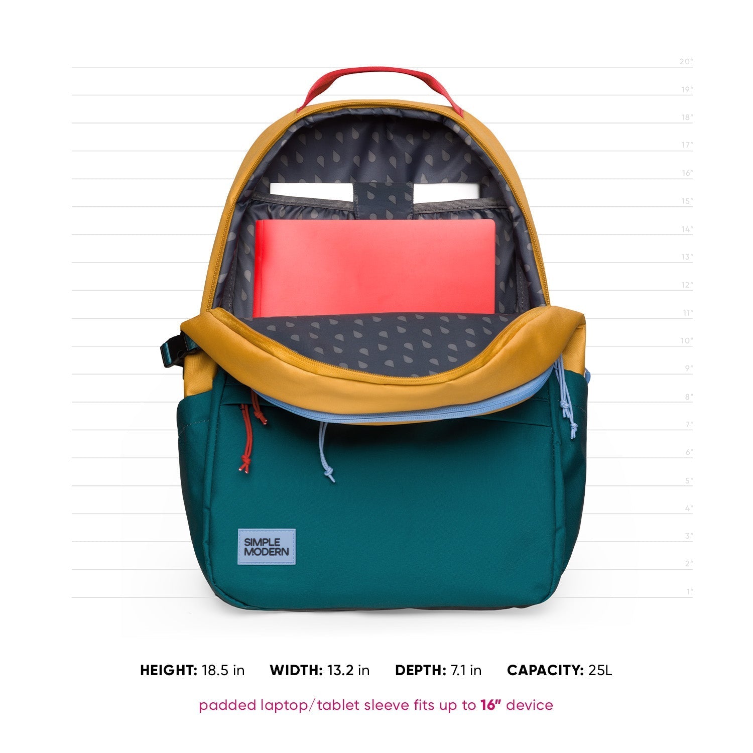 Ellis Backpack 25L - Raspberry Vibes