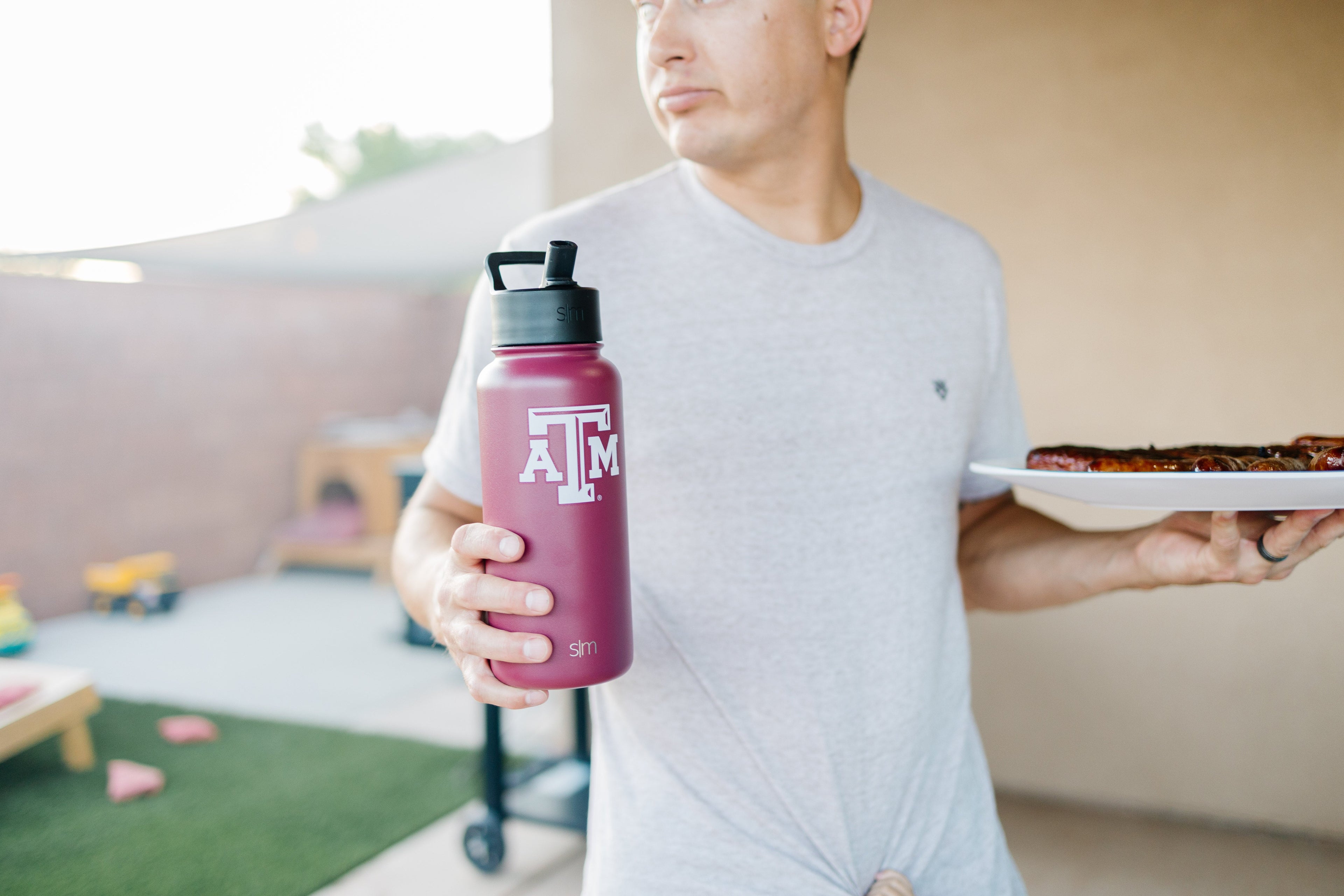 Collegiate Summit Water Bottle with Straw Lid - North Dakota State