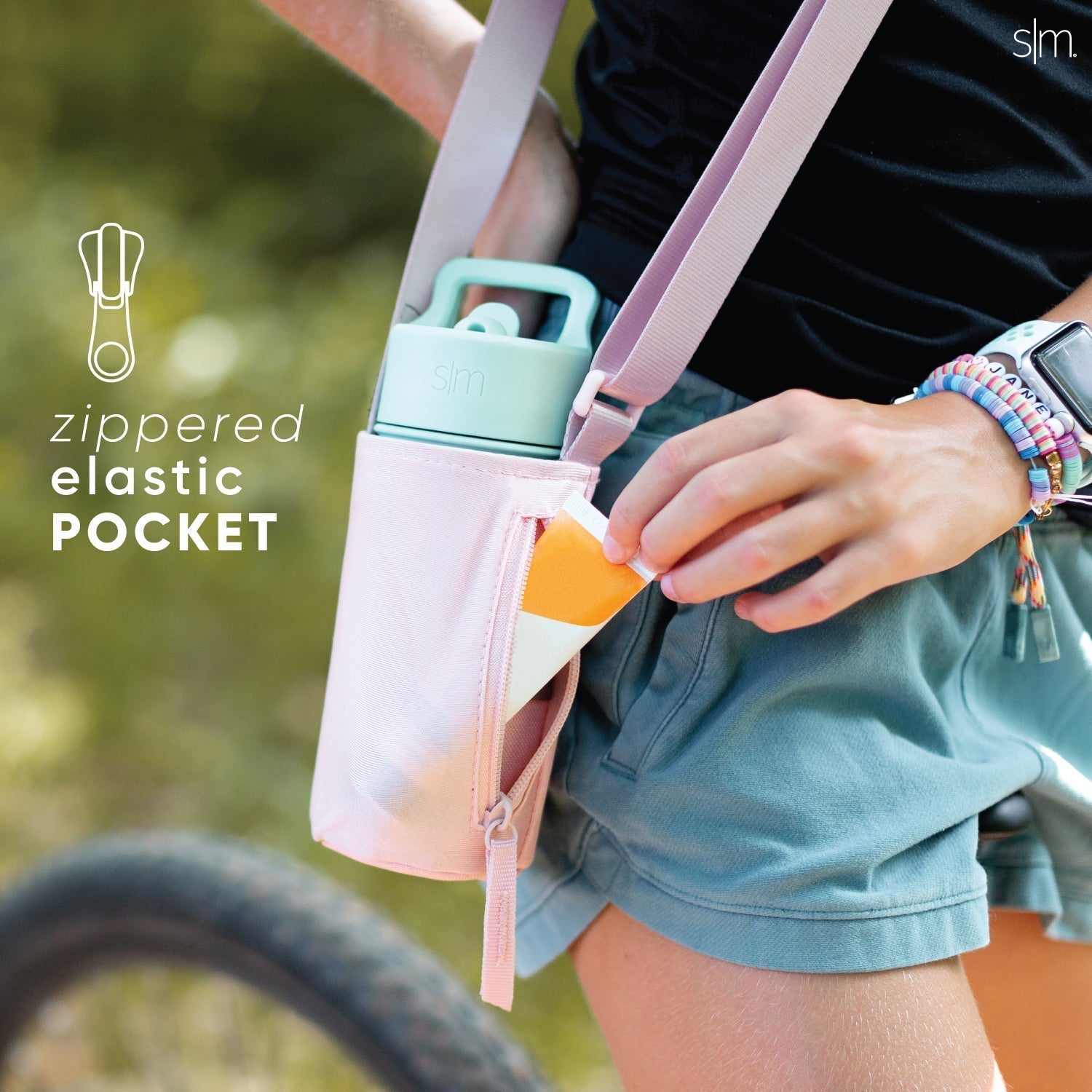 Adventure Water Bottle Sling - Kids - Slate