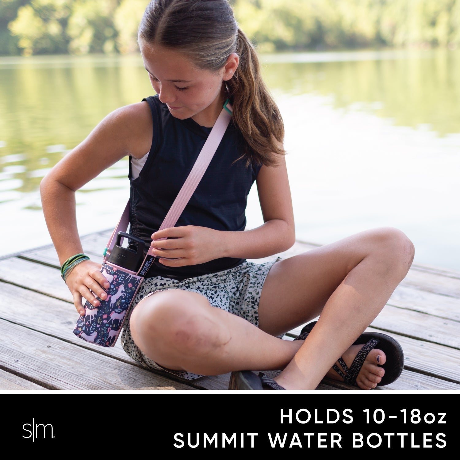 Adventure Water Bottle Sling - Kids - Unicorn Fields