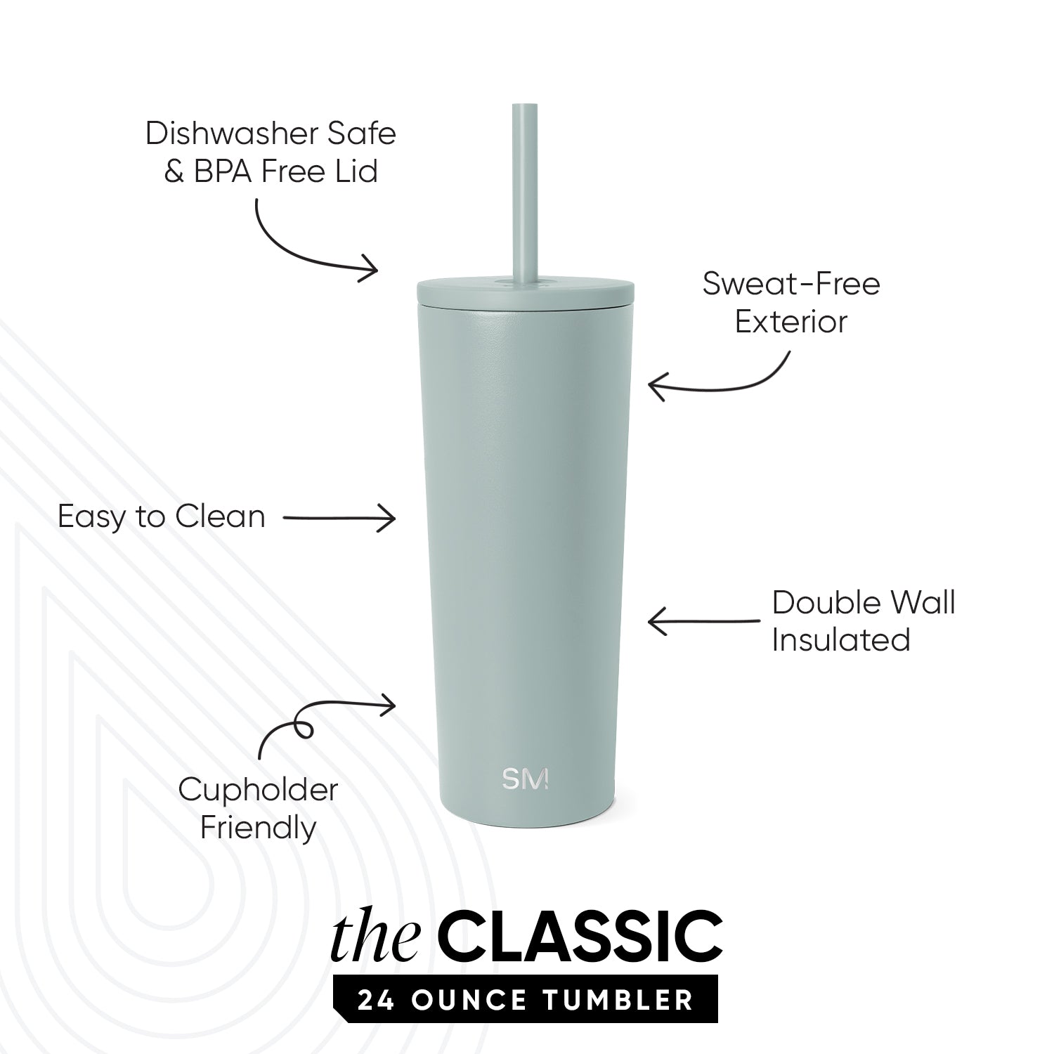 Classic Tumbler - Sea Glass Sage