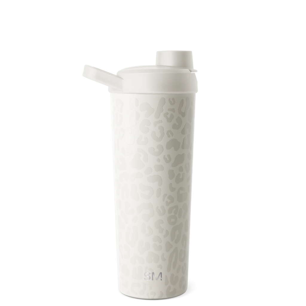 Rally Protein Shaker - Cream Leopard