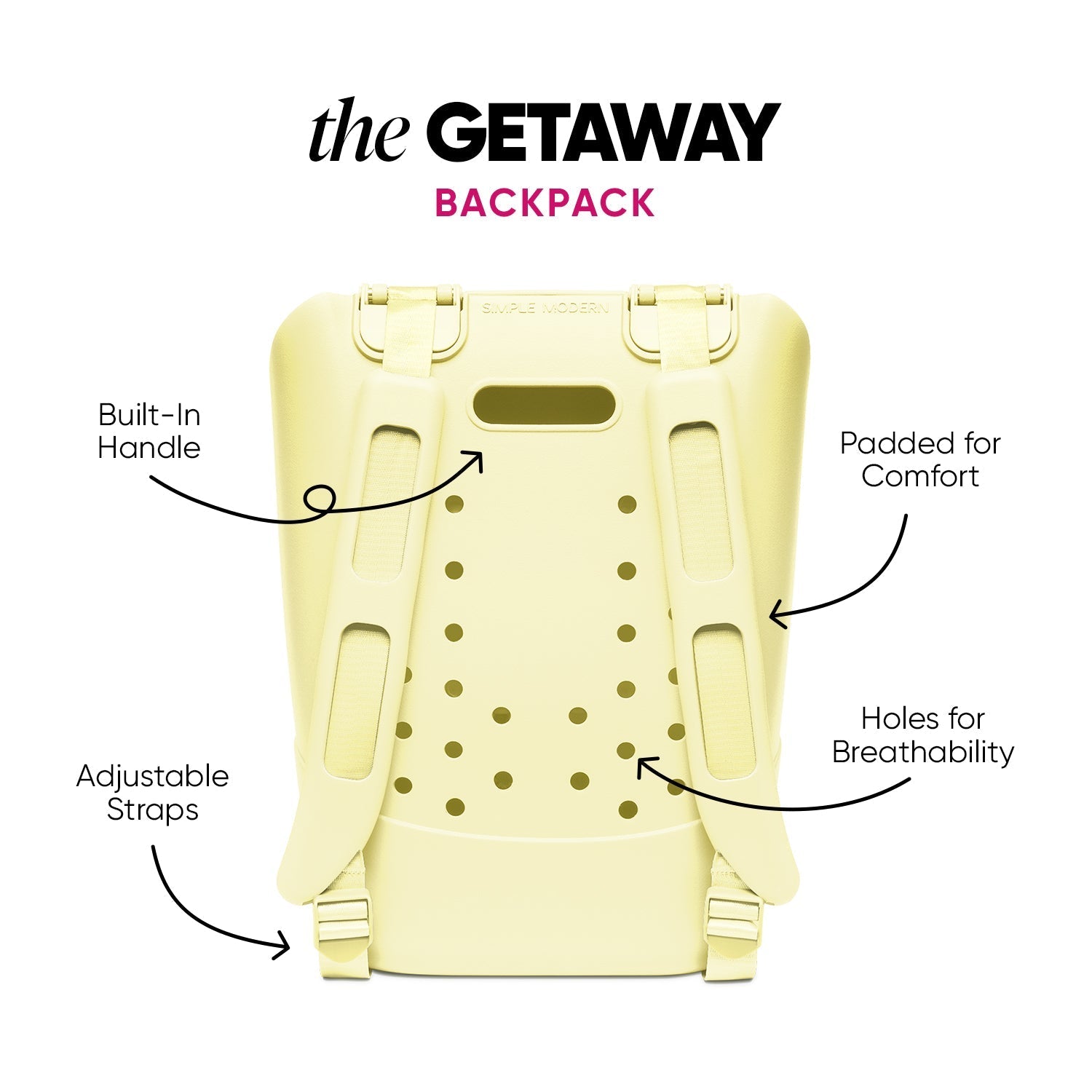 Large Getaway Backpack - Buttercup