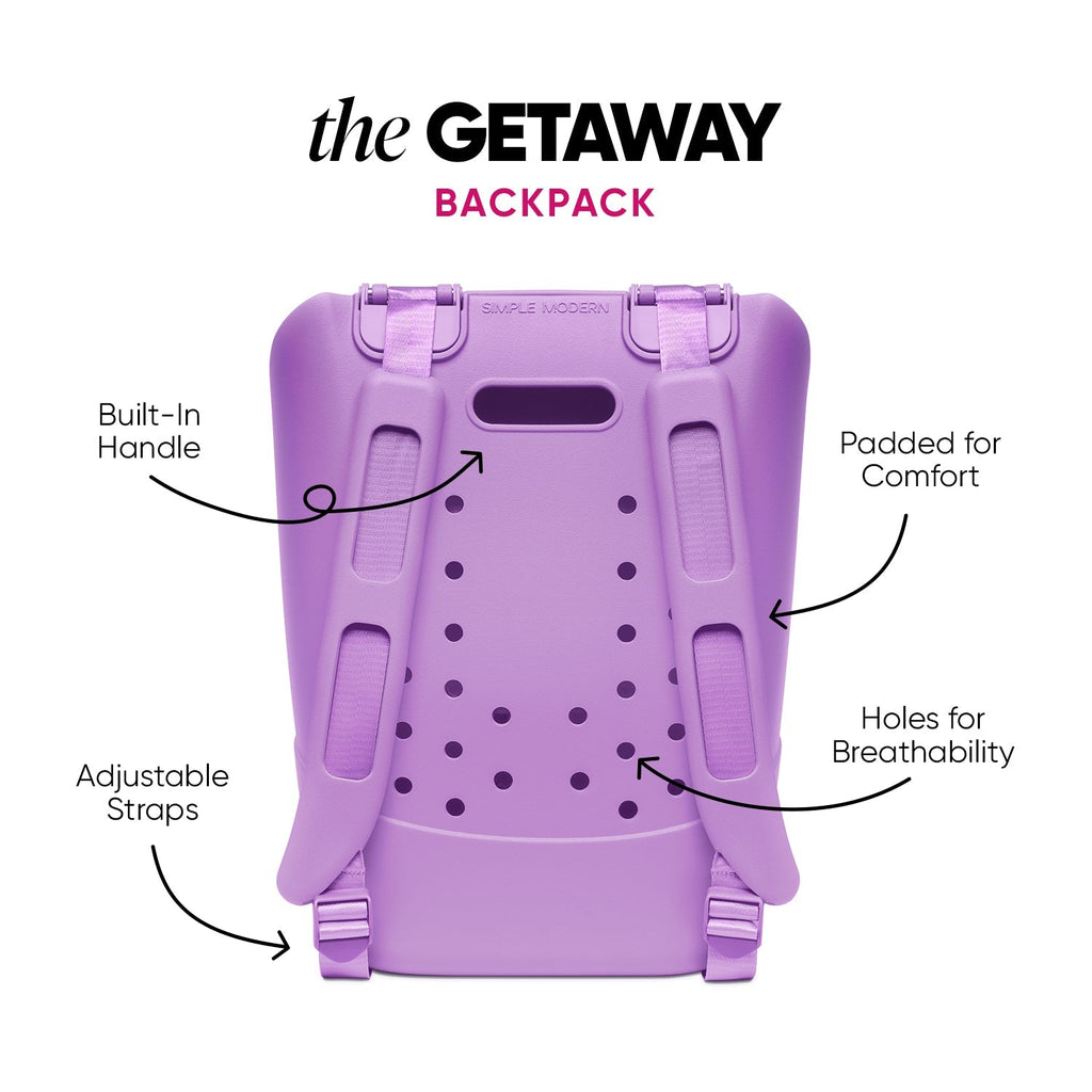 Large Getaway Backpack - Purple Breeze