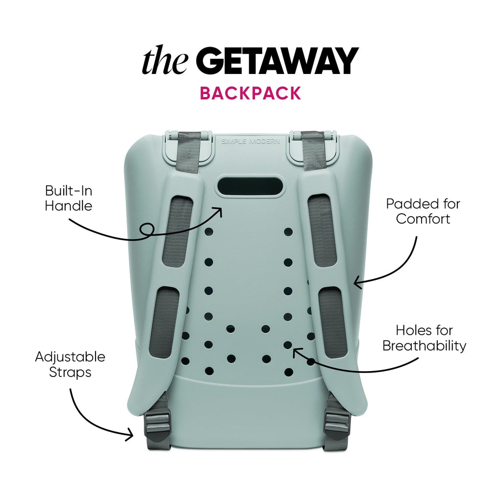Large Getaway Backpack - Sea Glass Sage