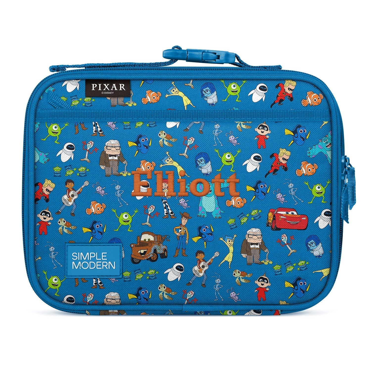 Hadley Lunch Bag - Pixar Mashup on Blue