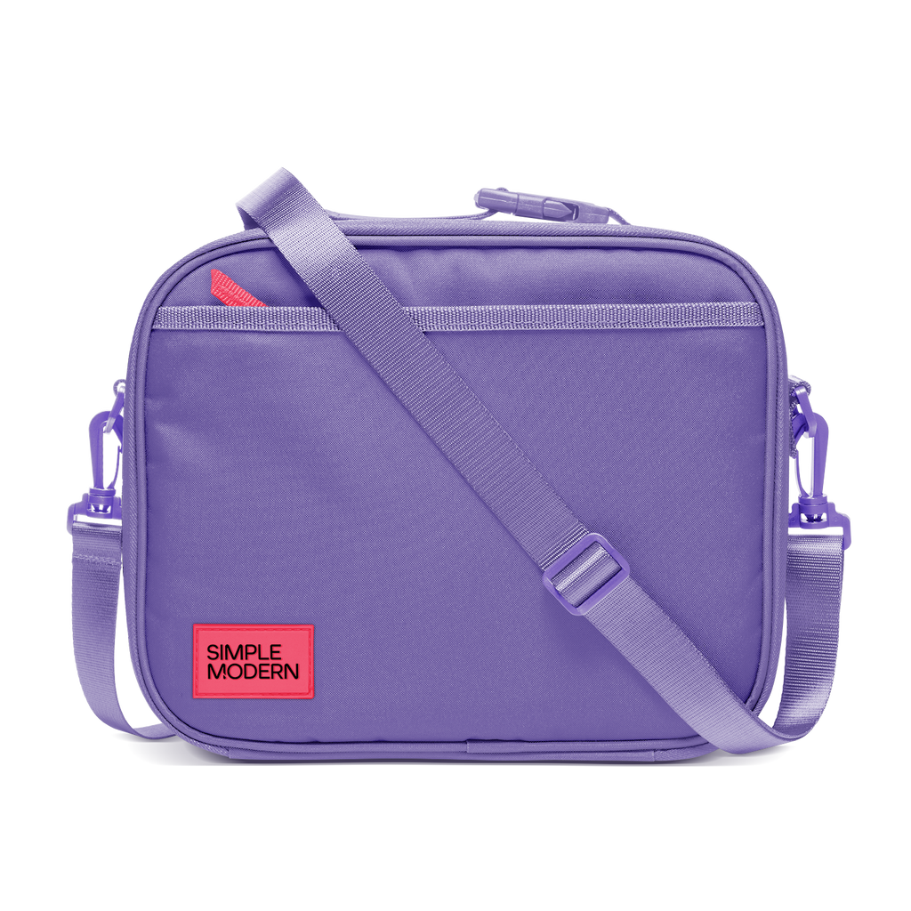 Hadley Lunch Bag with Shoulder Strap - Purple Rain