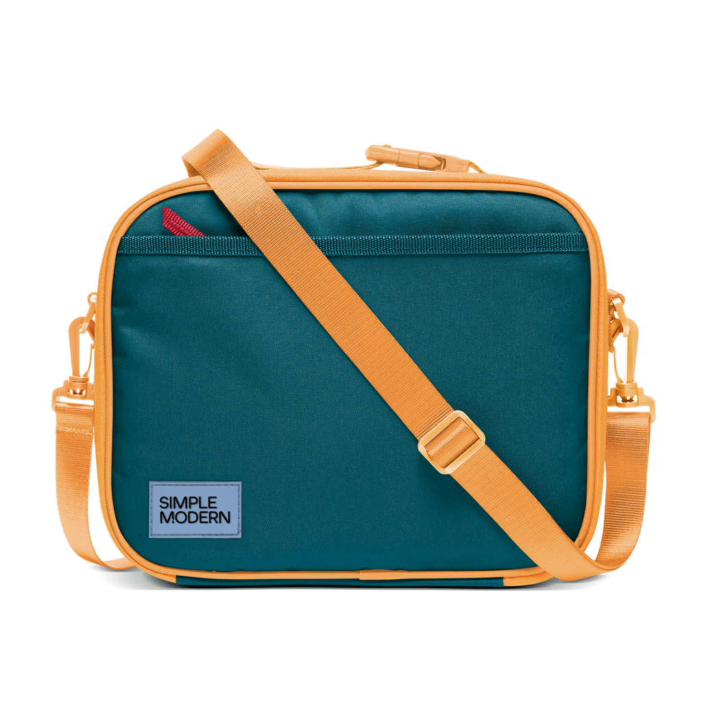 Hadley Lunch Bag with Shoulder Strap - Sunset Riptide