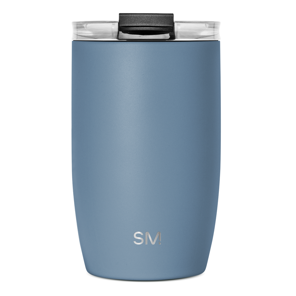 Voyager Tumbler with Clear Flip Lid \u0026 Straw - Blue Dune