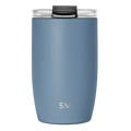 Voyager Tumbler with Clear Flip Lid \u0026 Straw - Blue Dune
