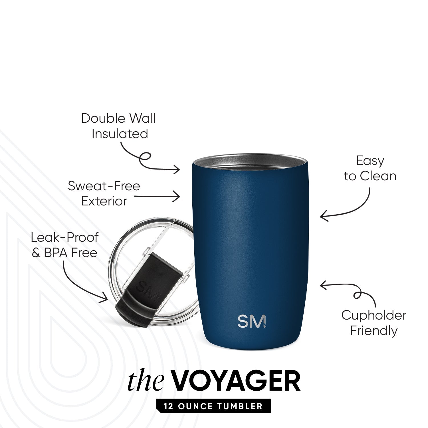 Voyager Tumbler with Clear Flip Lid \u0026 Straw - Slumberland