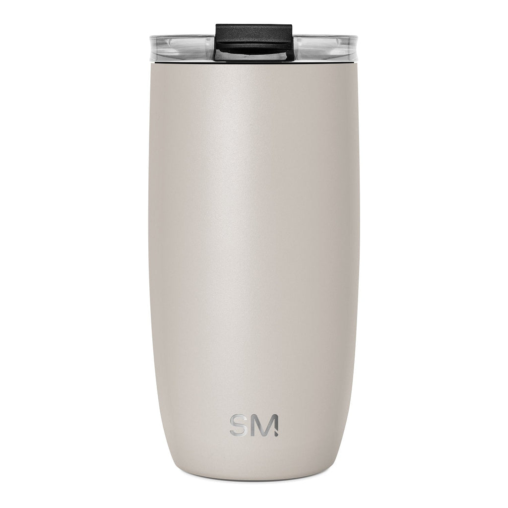 Voyager Tumbler with Clear Flip Lid \u0026 Straw - Almond Birch