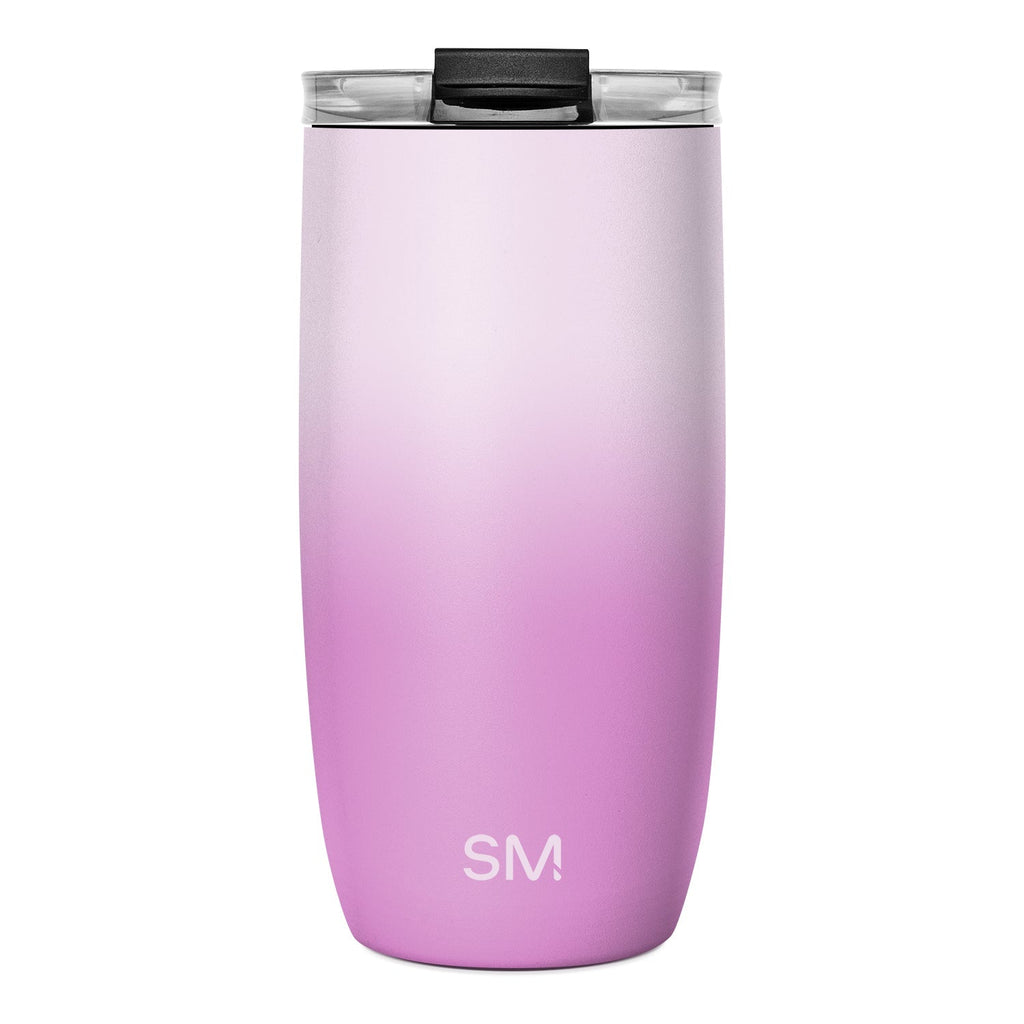 Voyager Tumbler with Clear Flip Lid \u0026 Straw - Violet Dreams
