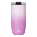 Voyager Tumbler with Clear Flip Lid \u0026 Straw - Violet Dreams