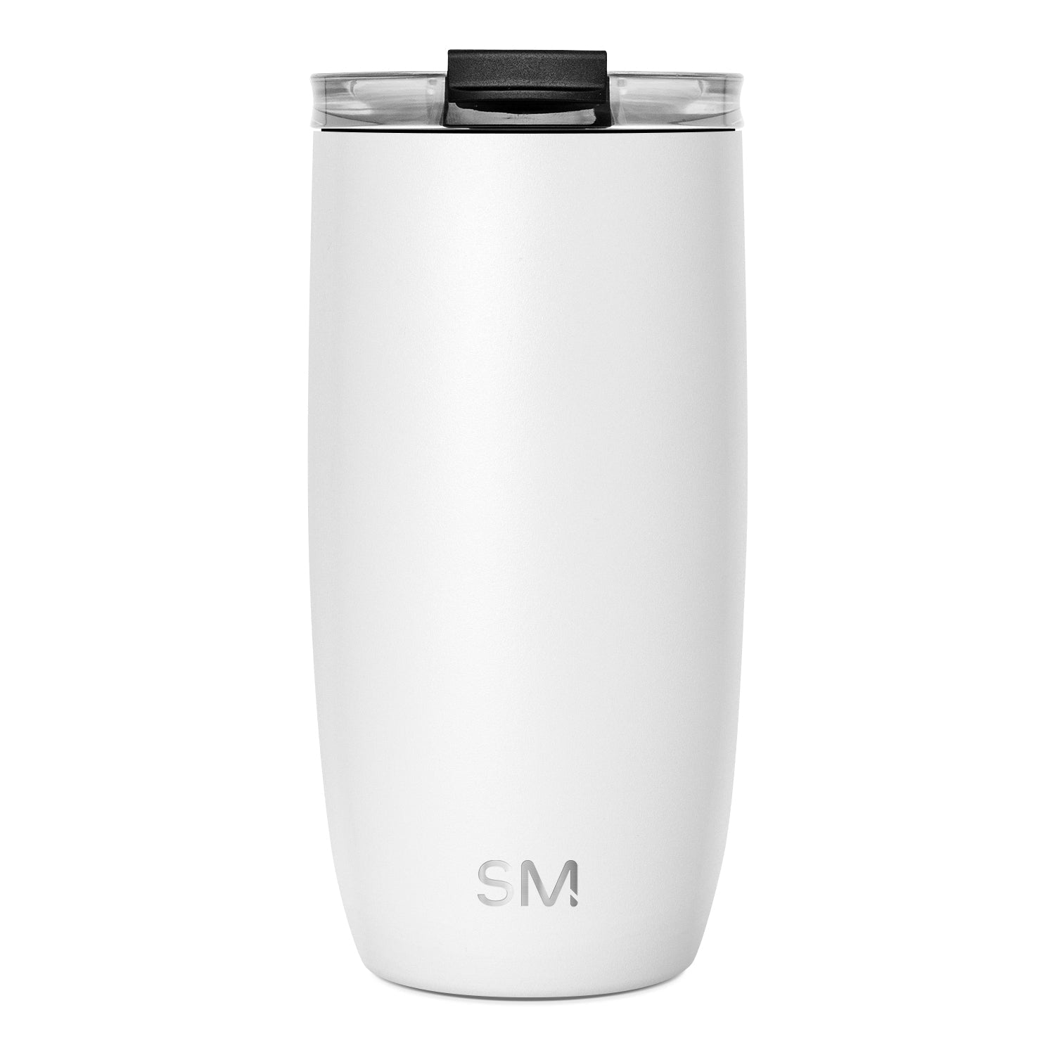 Voyager Tumbler with Clear Flip Lid \u0026 Straw - Winter White