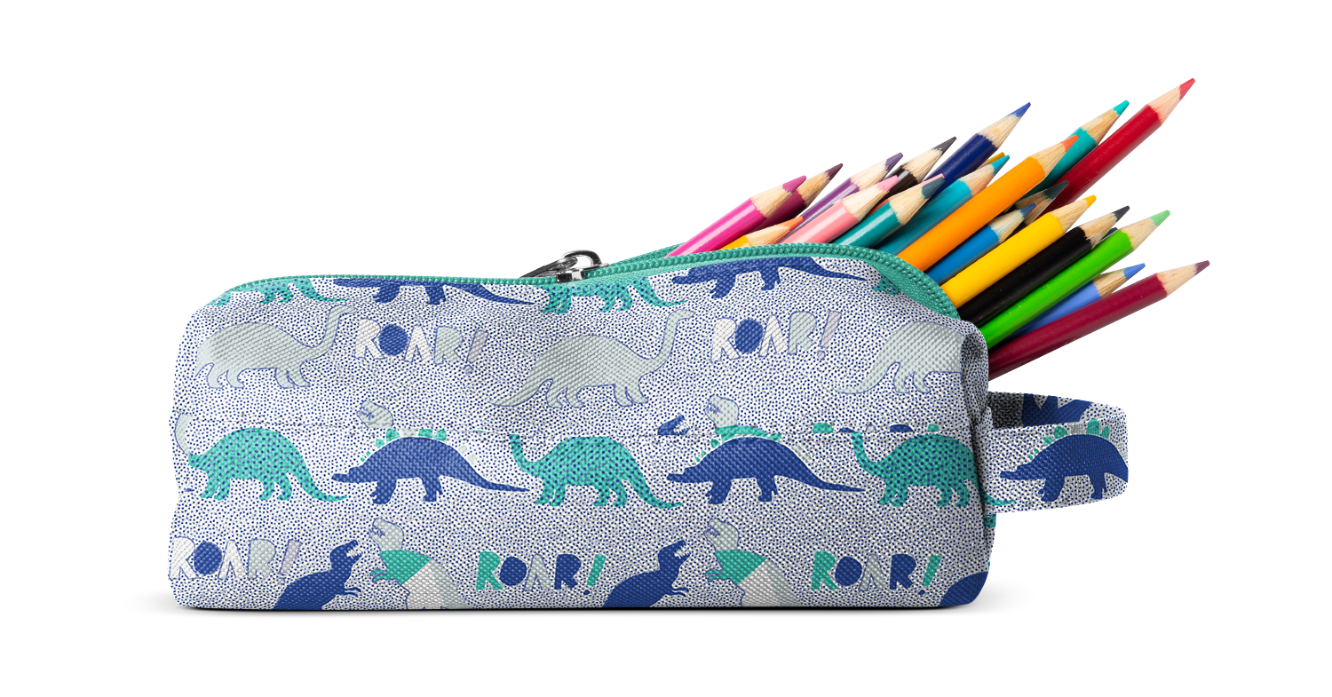 Hudson Pencil Bag - Dinosaur Roar