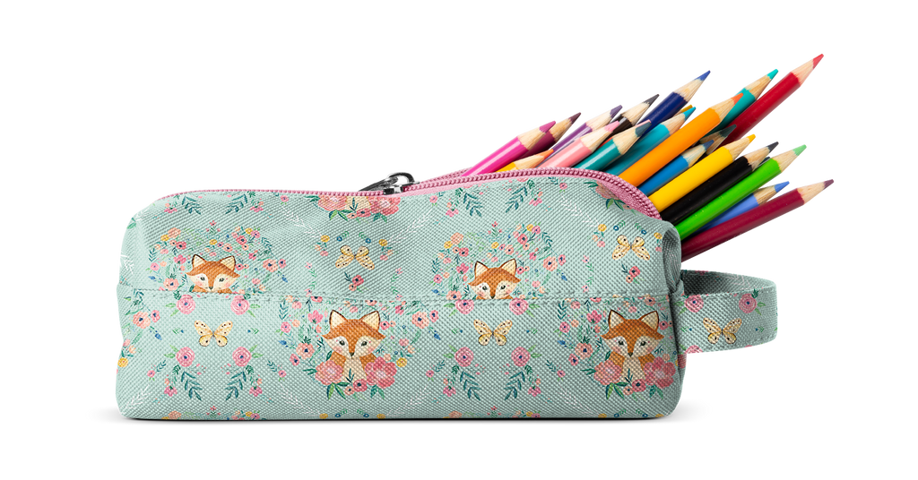 Hudson Pencil Bag - Fox and the Flower