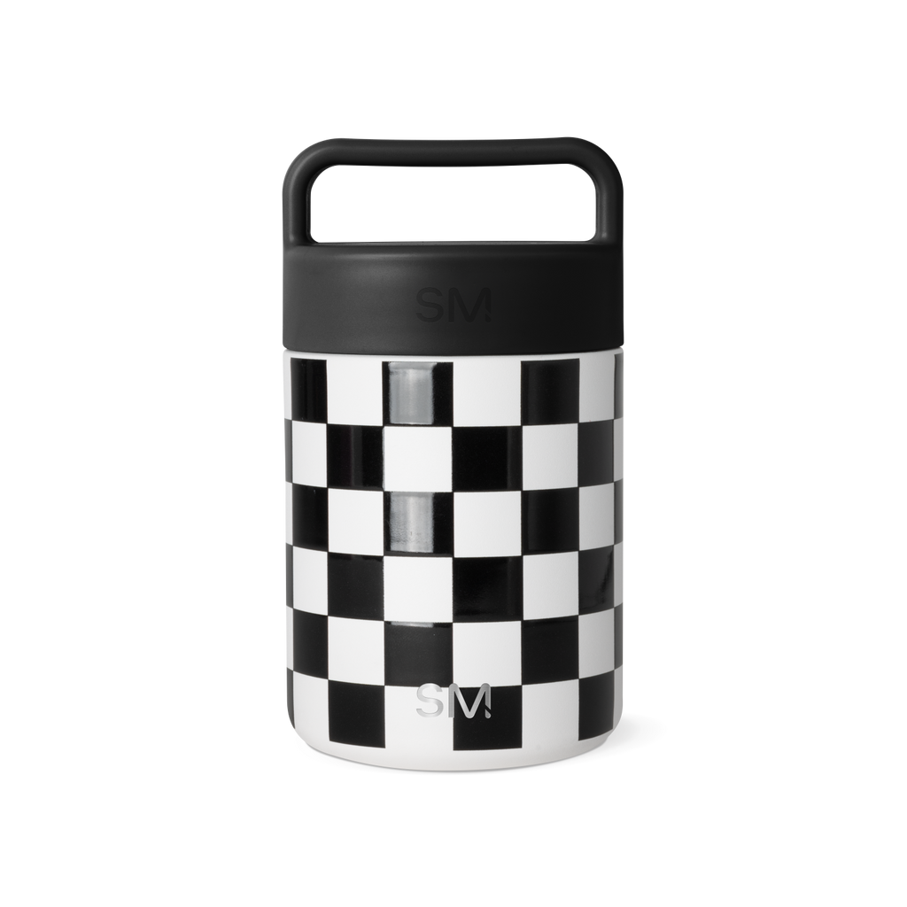 Provision Food Jar - Black and White Checkmate