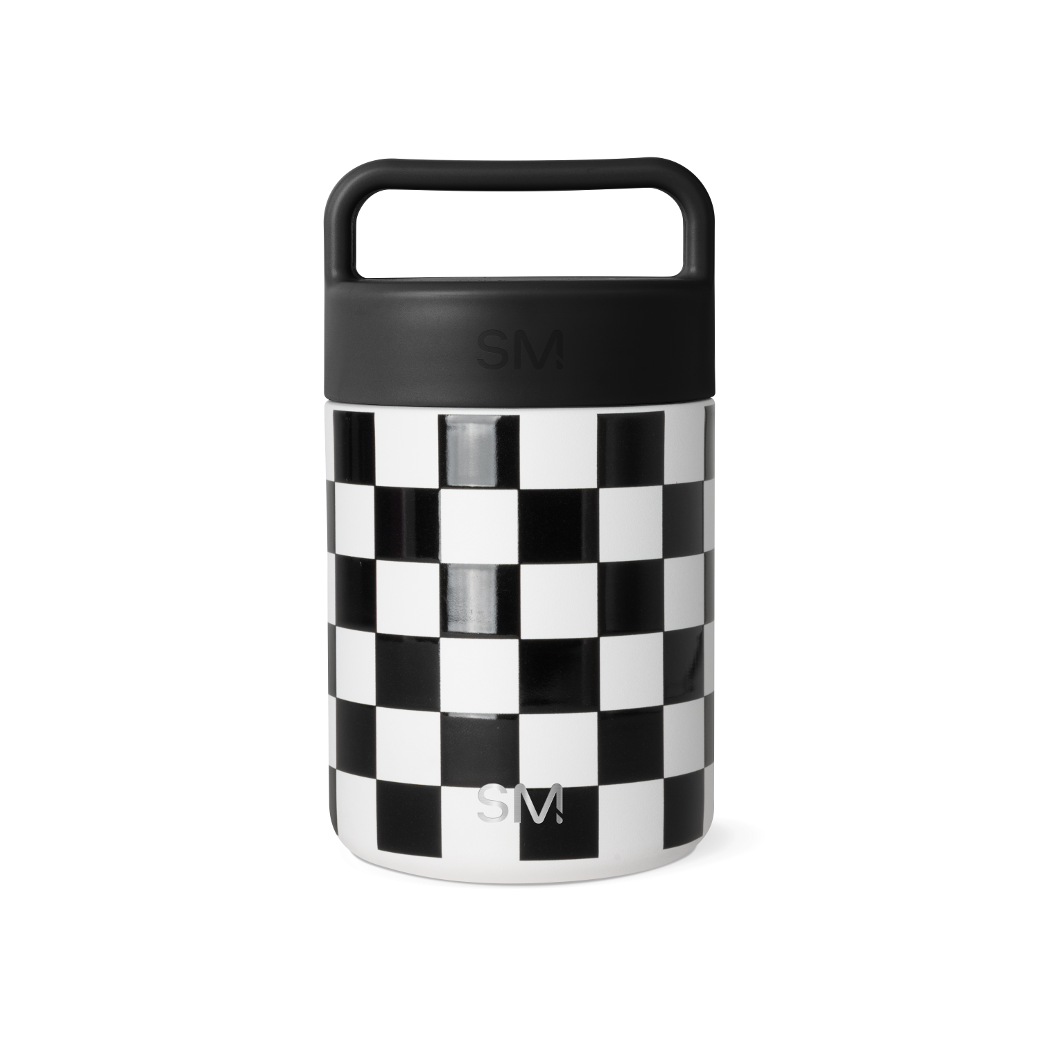 Provision Food Jar - Black and White Checkmate