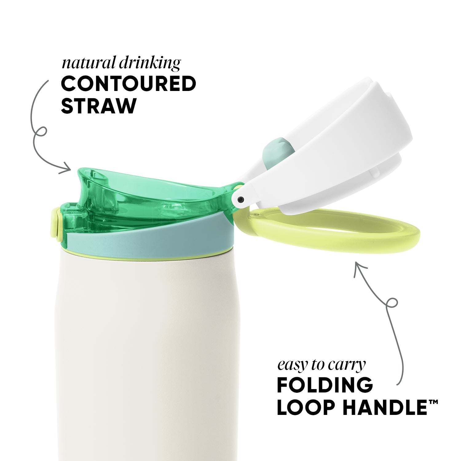 Mesa Loop with Covered Straw - Coconut