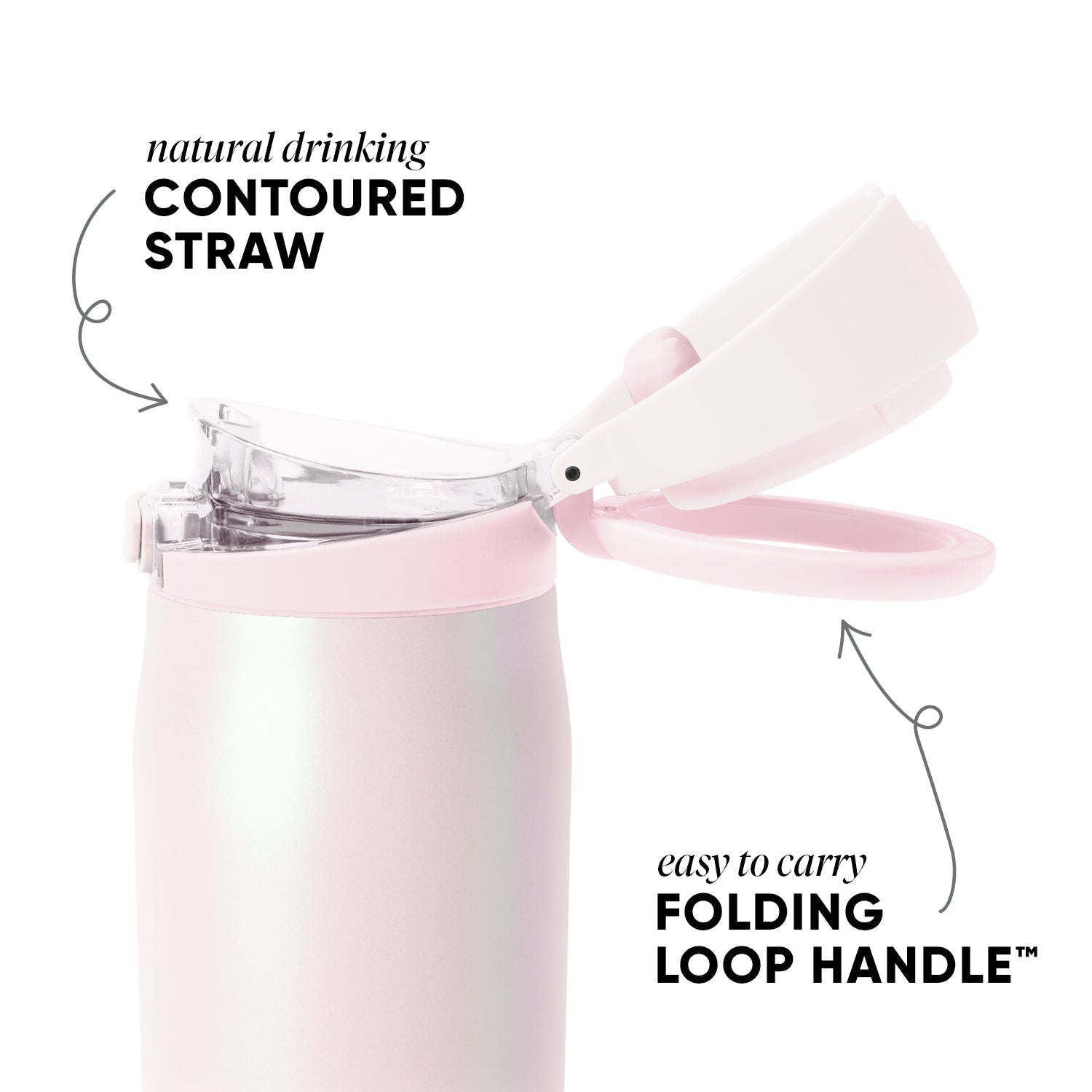 Mesa Loop with Covered Straw - Coconut Pearl