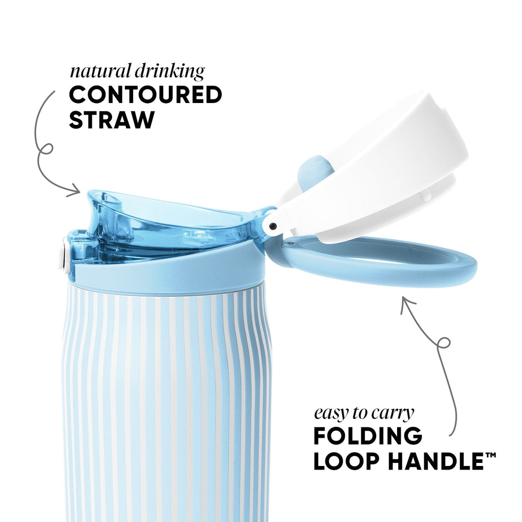 Mesa Loop with Covered Straw - Seaside Stripes