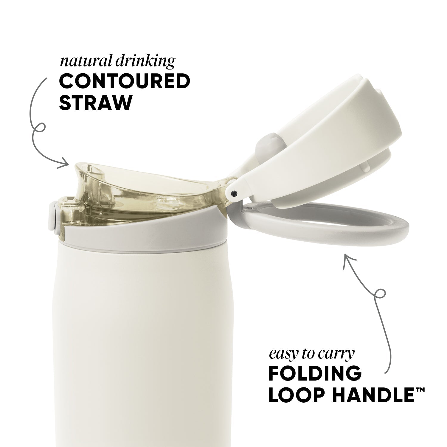 Mesa Loop with Covered Straw - Cashew