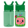 Summit Kids Plastic Water Bottle with Straw Lid - CoComelon Watermelon