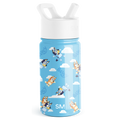 Summit Kids Water Bottle with Straw Lid - Bluey Sky