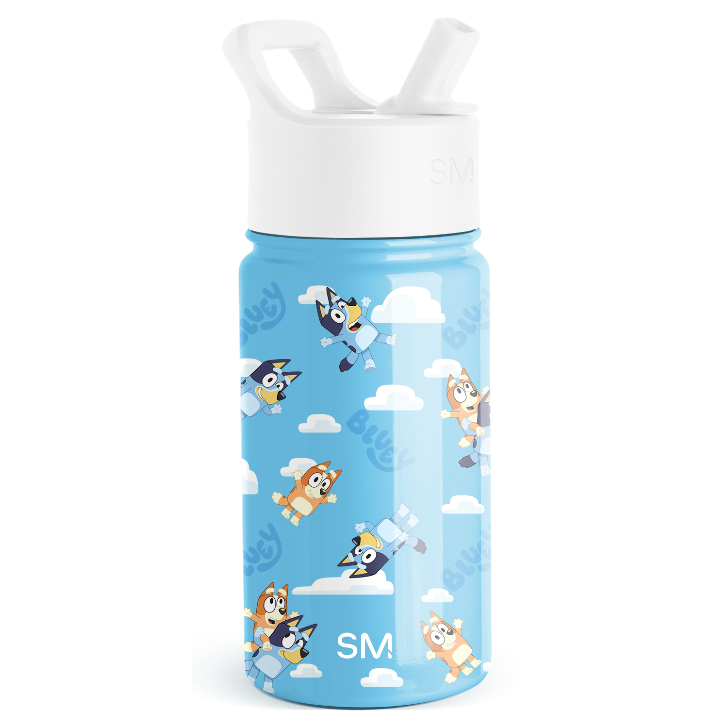 Summit Kids Water Bottle with Straw Lid - Bluey Sky
