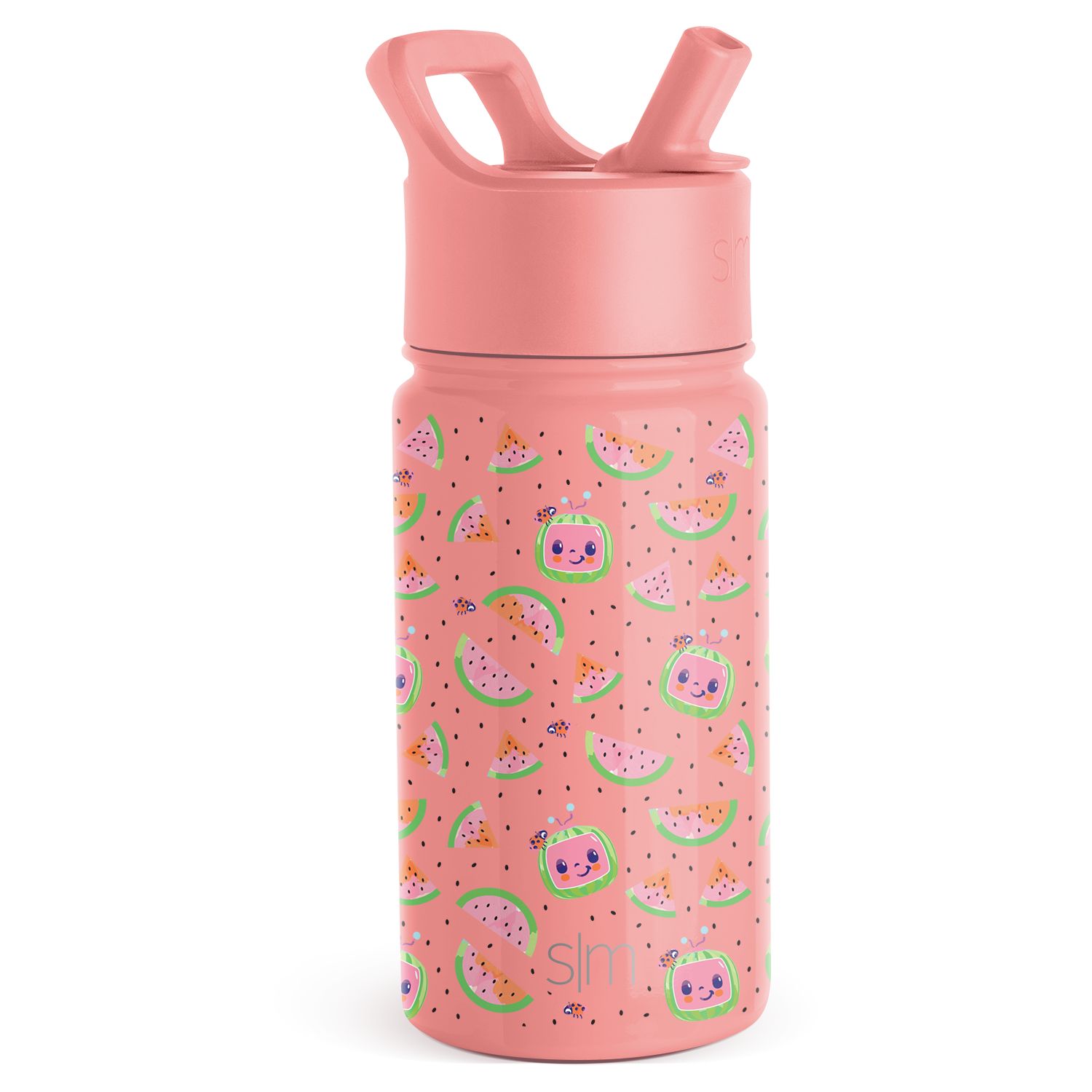 Summit Kids Water Bottle with Straw Lid - CoComelon Pink Melon