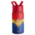 Summit Kids Water Bottle with Straw Lid - Captain Marvel