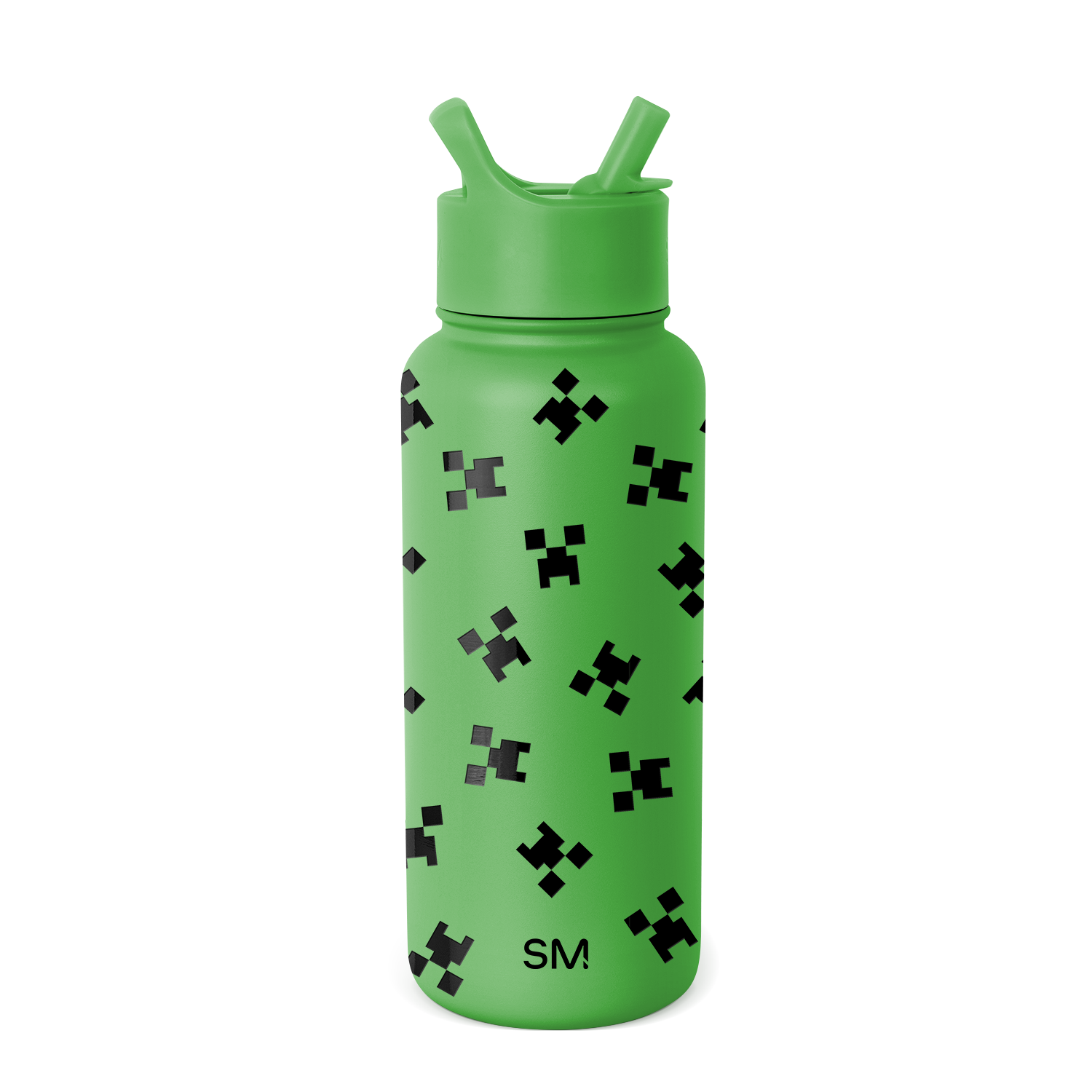 Minecraft Summit Water Bottle with Straw Lid - Minecraft Creeper
