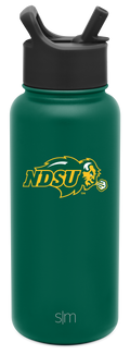 Collegiate Summit Water Bottle with Straw Lid - North Dakota State
