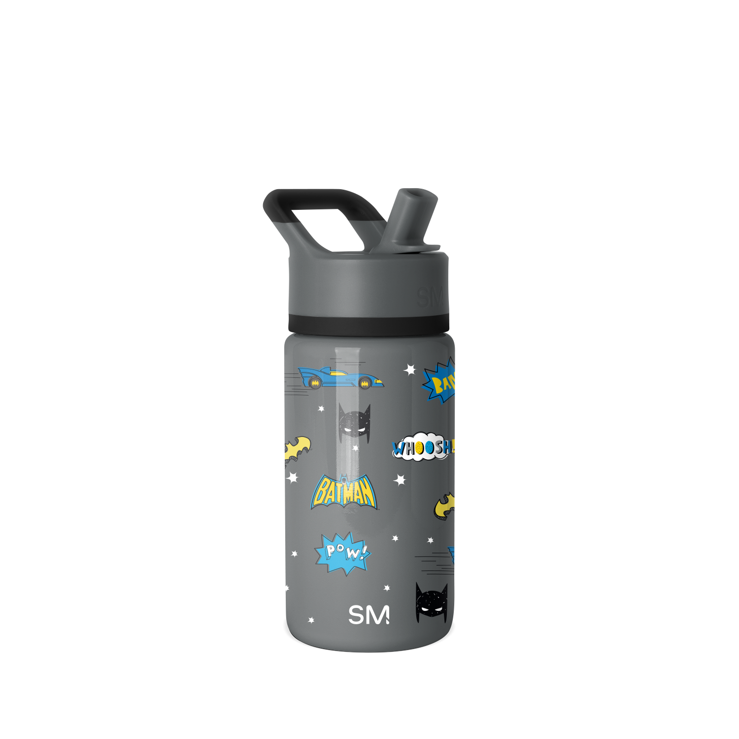 Summit Kids Water Bottle with Straw Lid - Batman POW!