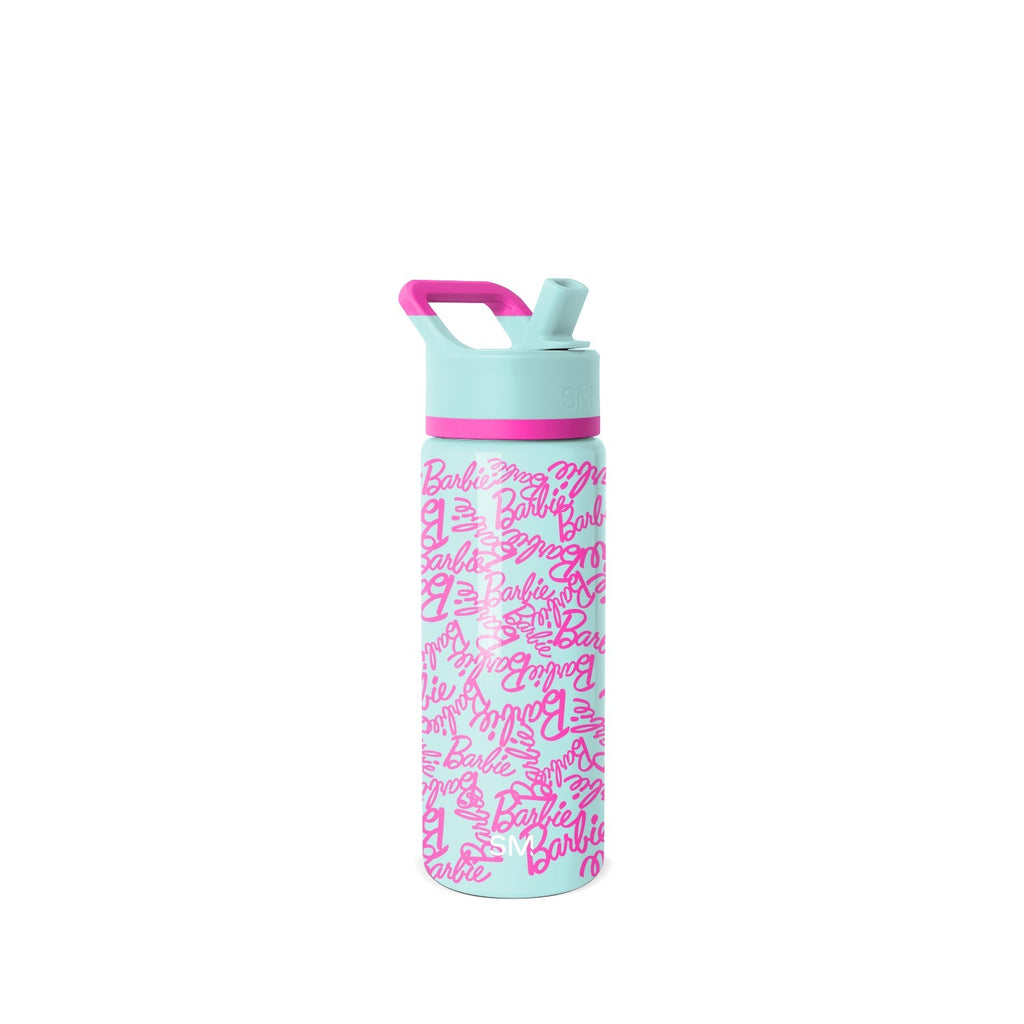 Summit Kids Water Bottle with Straw Lid - Barbie Cursive