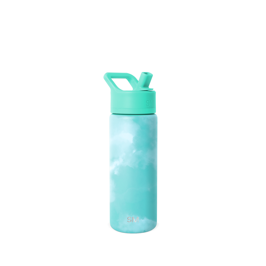 Summit Kids Water Bottle with Straw Lid - Ocean Tide