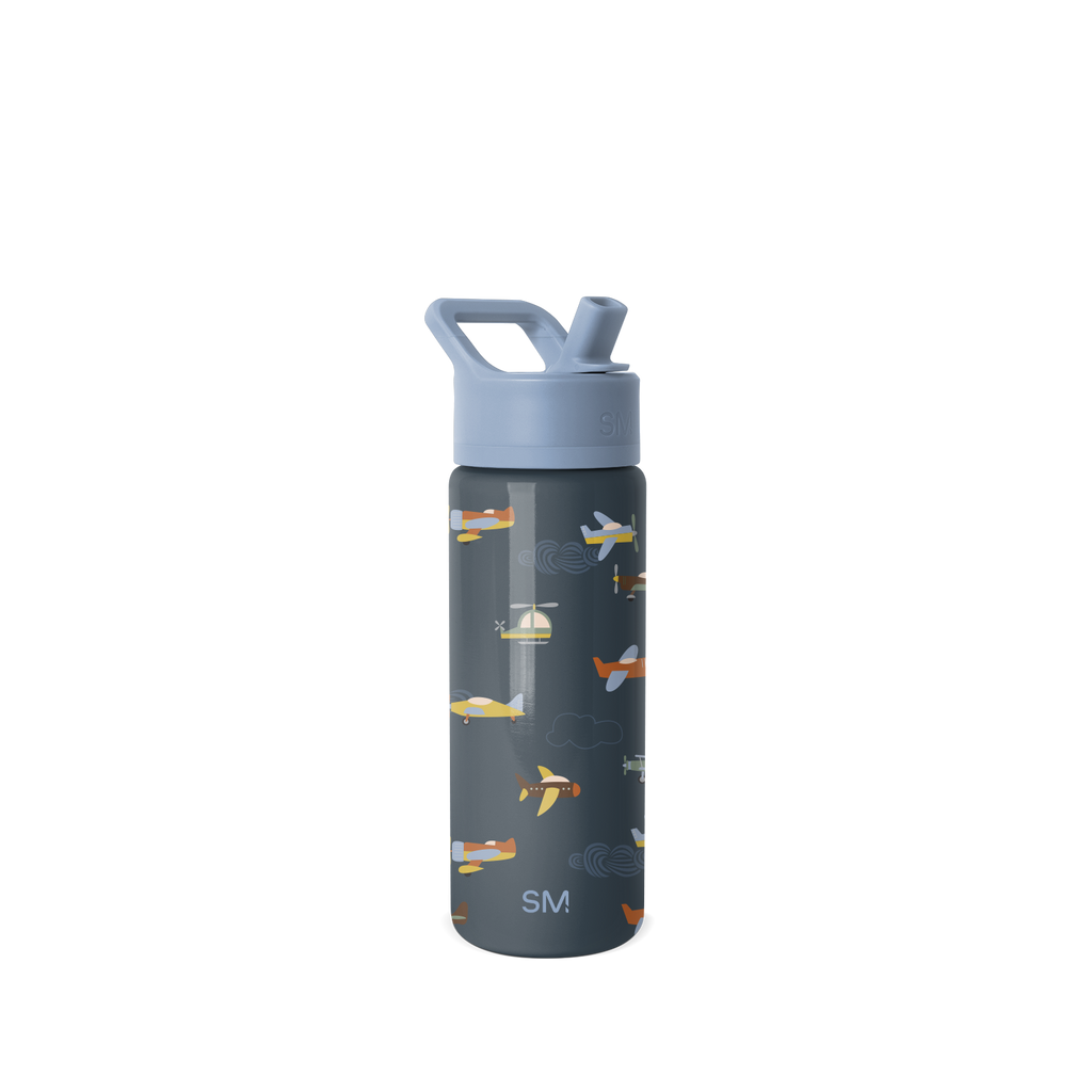 Summit Kids Water Bottle with Straw Lid - Wheels Up