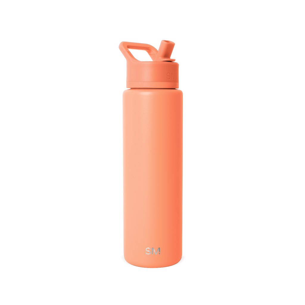 Summit Water Bottle with Straw Lid - Clementine