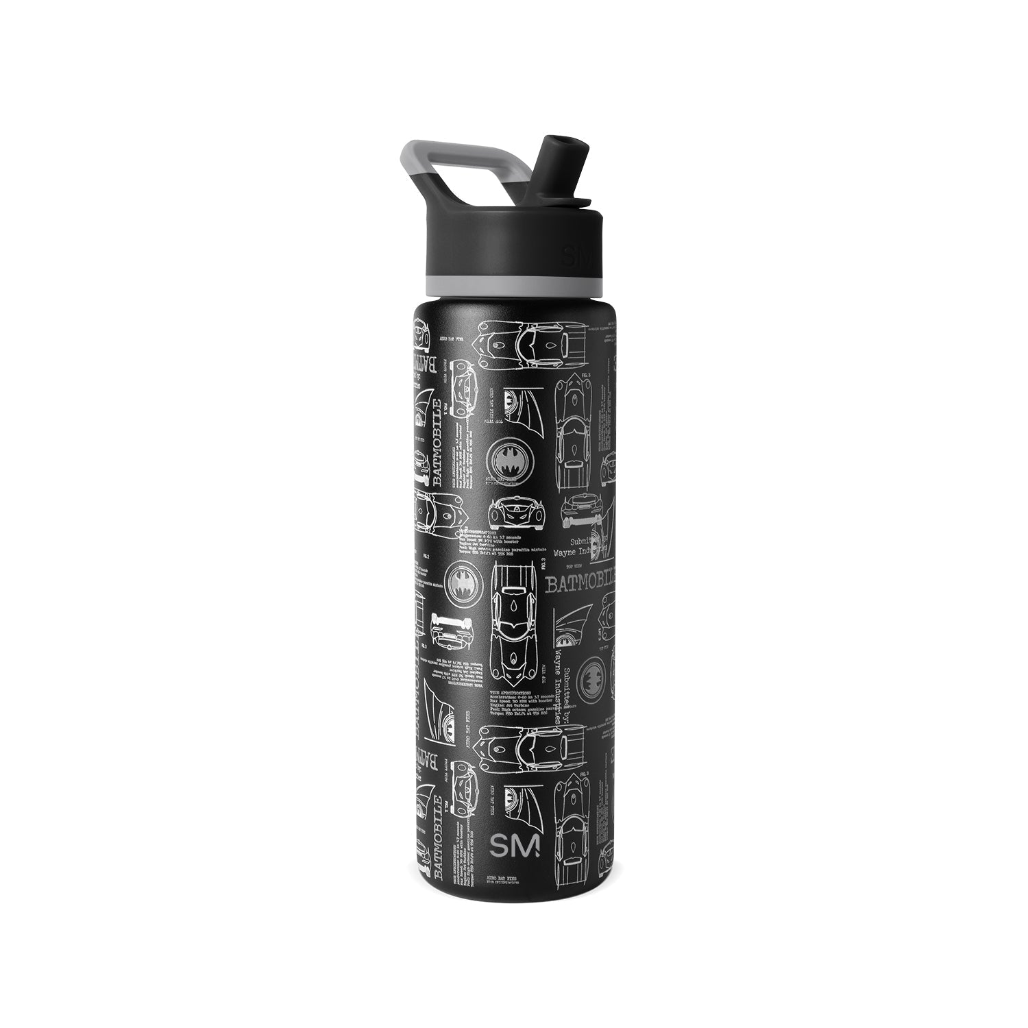 Summit Water Bottle with Straw Lid - Batwheels Schematics
