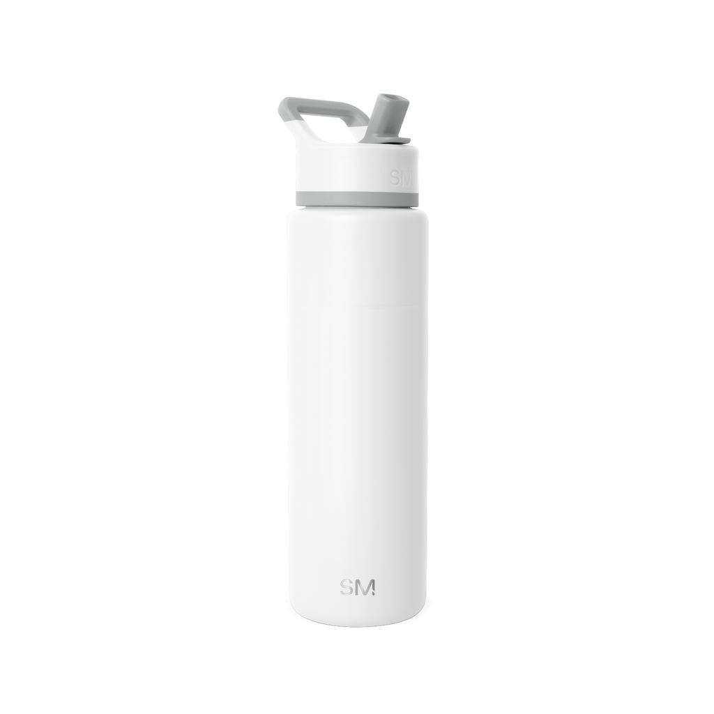 Summit Water Bottle with Straw Lid - Winter White
