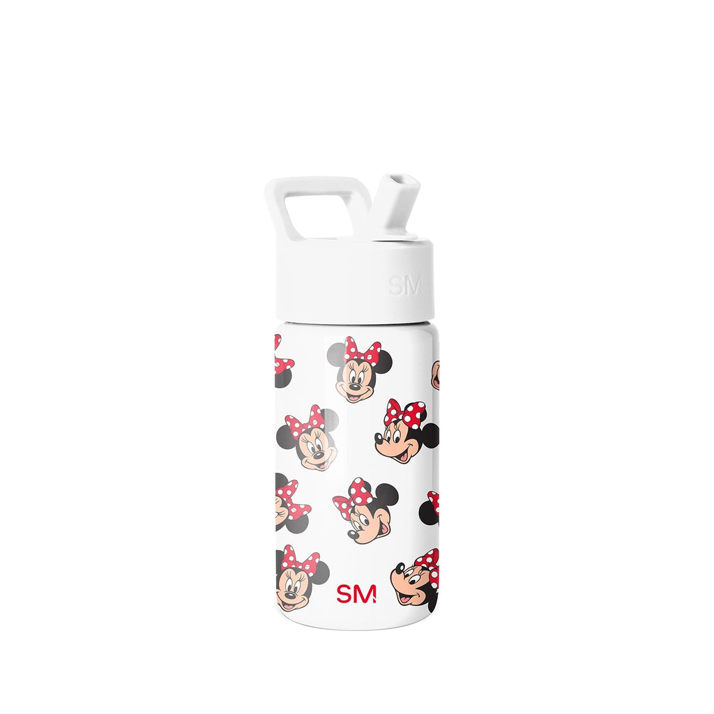Summit Kids Water Bottle with Straw Lid - Minnie Mouse Fun