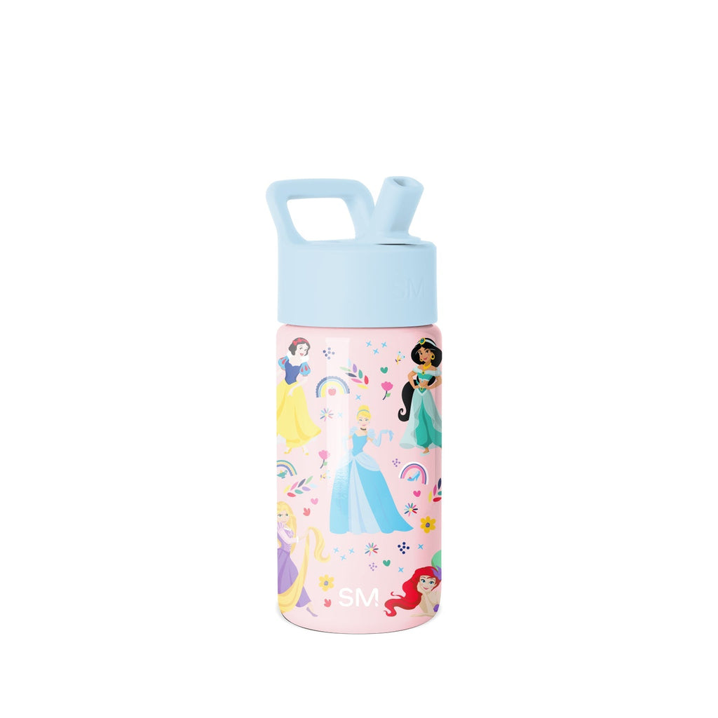 Summit Kids Water Bottle with Straw Lid - Princess Rainbows