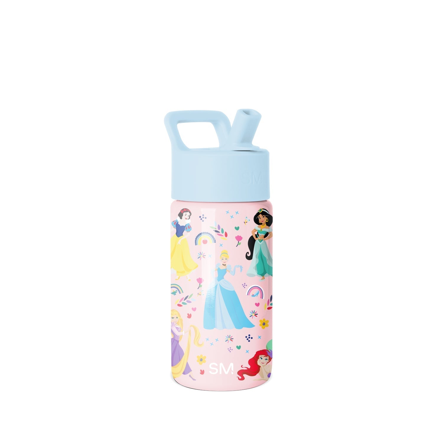Summit Kids Water Bottle with Straw Lid - Princess Rainbows