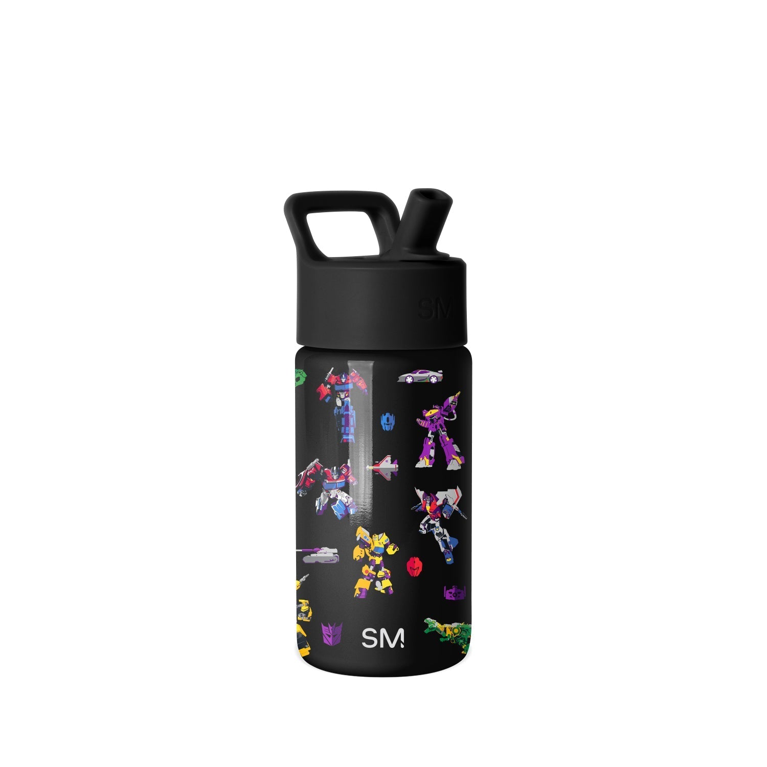 Summit Kids Water Bottle with Straw Lid - Transformers Block Nation