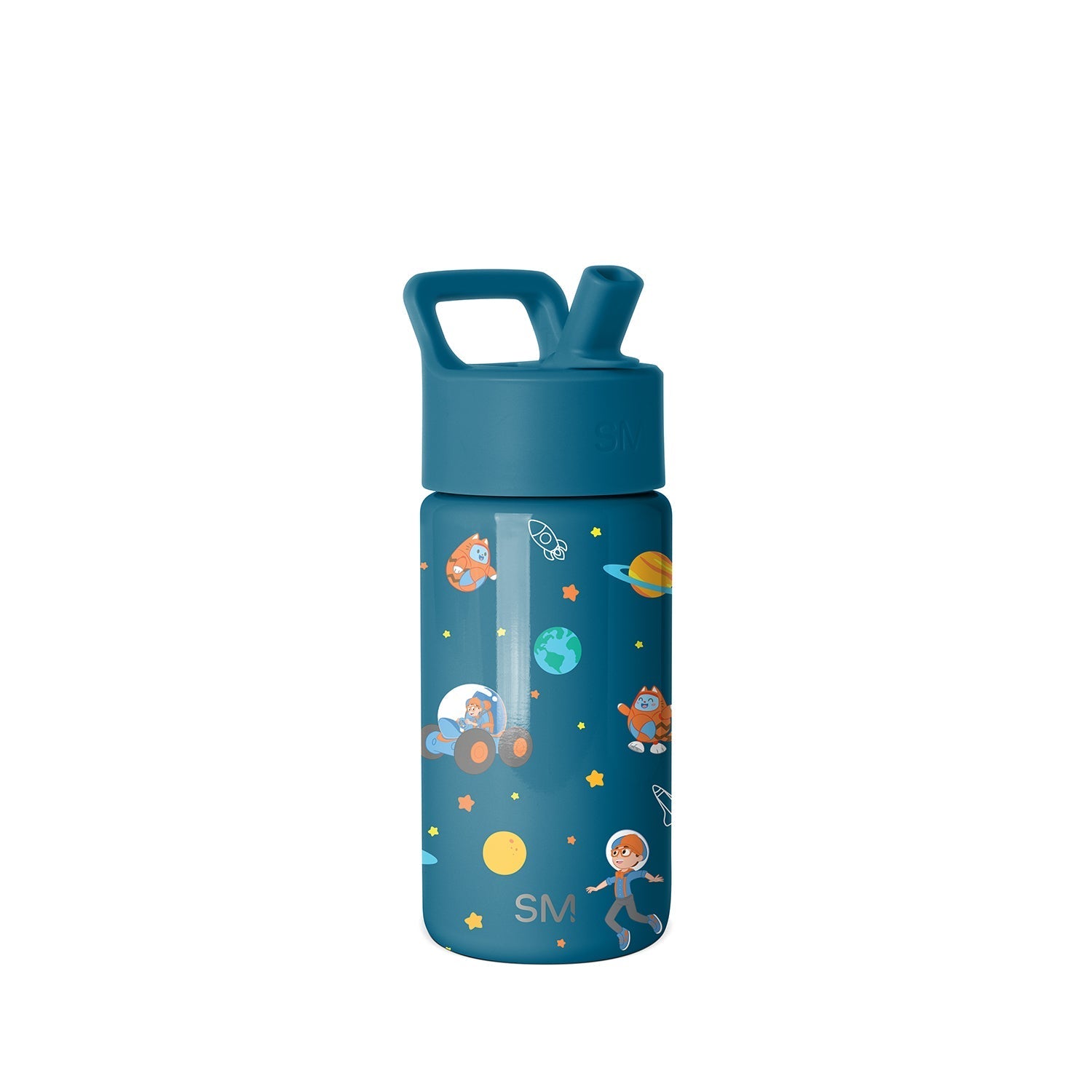 Summit Kids Water Bottle with Straw Lid - Blippi Space