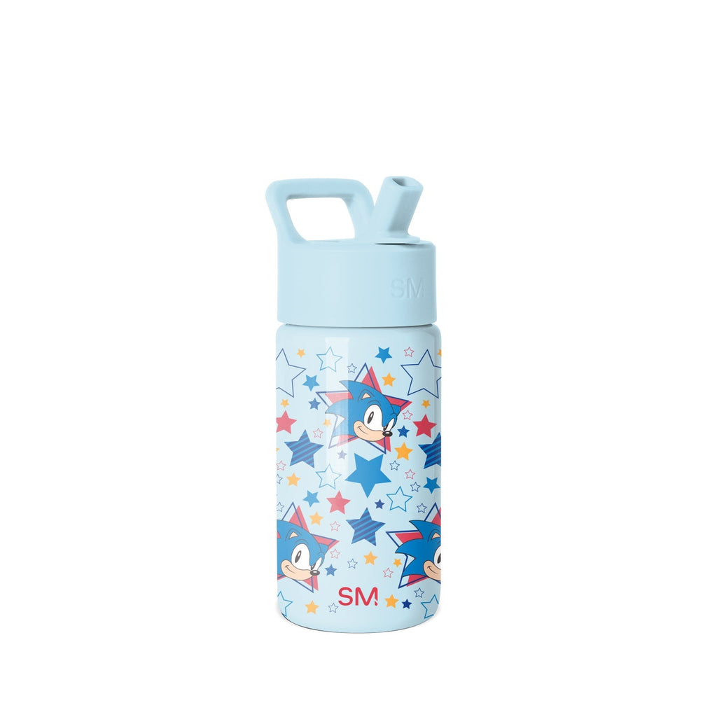Summit Kids Water Bottle with Straw Lid - Sonic Stars