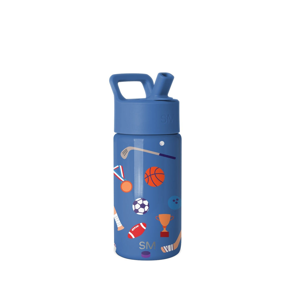Summit Kids Water Bottle with Straw Lid - Sports Balls